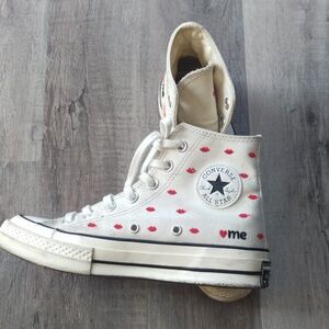 Converse Chuck 70 Embroided Lips High